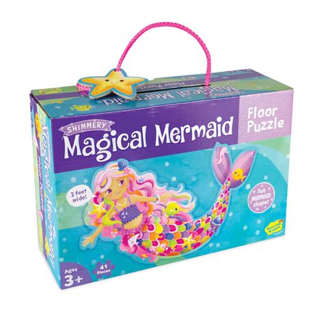 Create your own underwater story with the mermaid floor puzzle